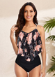 Женский раздельный купальник FS Bikini Set Ruffle High Waist топом-воланом М Комбинированый (9081) - изображение 1