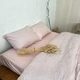 Комплект постельного белья из хлопка Двуспальный 180х210 наволочка 2х70х70 Розовый (П4К-Post-ukr-0064-02) - изображение 4