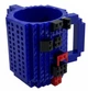 Кружка-конструктор Build-On Brick Mug для напитков оригинальная подарок 350 мл Синий - изображение 5