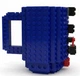 Оригінальний кухоль-конструктор Build-On Brick Mug 350 мл для напоїв креативний подарунок Синій - зображення 7