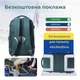 Рюкзак для ручной клади PAKKO 40x30x20 см зеленый для самолета с USB портом и водонепроницаемой защитой | Для Ryanair Wizz Air | Объем 24 литров с отделением для ноутбука 15.6" - изображение 3