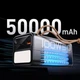 Повербанк 50000 мА·ч для ноутбука, Powerbank PD 100W, портативная зарядная станция, LED-дисплей, фонарик, Type-C - изображение 7