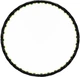 Hula-hop Actiget z wypustkami masującymi 88 cm Czarno-zielony ACT0135 (5908455309578) - obraz 1