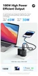 Зарядное устройство 4 in 1 Essager ES-CD37 GAN 100 Вт, USB-C, защита USB-A, для iPhone 17, 16, 15, ноутбуков и Mac Black - изображение 9