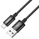 USB кабель для быстрой зарядки Hoco X89 High Speed USB-A - micro USB 2.4A 2 м Черный - изображение 3