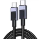 Кабель USB 2.0 Type-C M-M, 3 м, 100W （480Mbps）Сірий, L512 UGREEN - изображение 1
