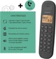 Радиотелефон беспроводной Logicom ILOA 150 черный DECT аналоговый память на 50 номеров время разговора до 7 часов громкая связь hands-free mute - Уценка - изображение 8