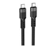 Кабель Hoco U110 Type-C 60W заряджання та передача даних чорний 1.2 м Type-C - зображення 3