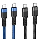 Кабель Hoco U110 Type-C 60W заряджання та передача даних чорний 1.2 м Type-C - зображення 6