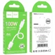 Кабель HOCO X96 до 6A, USB-A/Type-C, швидка зарядка, 0.25 м, 100W, TPE / PVC, білий - зображення 2