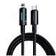 Кабель Baseus текстильний 20W для iPhone та USB-C чорний - зображення 1