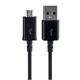 Кабель Samsung USB Micro USB 2.1A чорний - зображення 1