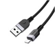 Кабель Hoco X109 силиконовый зарядный Lightning 2.4A для iPhone Черный - изображение 5