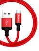 Кабель Hoco X14 Micro USB 1м чорний та червоний - зображення 5
