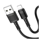 Кабель Hoco X83 Lightning 2.4A для iPhone Черный Пластиковая оплётка - изображение 10