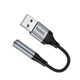 Адаптер Hoco LS36 USB к 3.5mm черный внешний звуковой кардридер - изображение 3