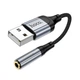 Адаптер Hoco LS36 USB к 3.5mm черный внешний звуковой кардридер - изображение 6