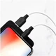 Кабель Hoco X21 Plus силіконовий Lightning 1м для iPhone Чорний з білим - зображення 7
