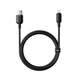 Кабель Baseus Silky Series 2.4A Lightning для iPhone 1м чорний - зображення 3