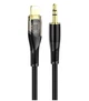 Кабель AUX Hoco UPA25 Transparent Digital Audio Lightning 3.5mm Чорний - зображення 1