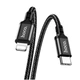 Кабель Hoco X14 Lightning Type-C для iPhone 6 чорний - зображення 3