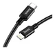 Кабель Hoco X14 Lightning Type-C для iPhone 6 чорний - зображення 6