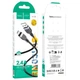 Кабель Hoco X109 силіконовий Micro USB 2.4A 2м чорний - зображення 2