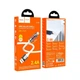 Кабель Hoco U136 Silicone Lightning 1.2м з підсвічуванням для iPhone 2.4A Білий - зображення 2