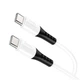 Кабель Hoco X82 силиконовый Lightning 1.6м для iPhone с поддержкой PD белый - изображение 3