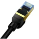 Кабель Baseus CAT7 10Gigabit Ethernet Braided 3м Чорний - зображення 4