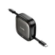 Кабель Hoco U140 Retractable 3 в 1 магнитный черный 0.95 м - изображение 6
