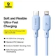 Кабель Baseus Silky Series Type-C to Lightning 20W 2m Белый - изображение 9