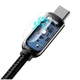 Кабель Baseus USB Type-C 66W швидка зарядка 1м чорний - зображення 6