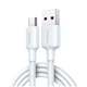 Кабель Micro USB 2A 1м для заряджання та передачі даних білий USAMS SJ607 - зображення 1