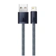 Кабель Baseus Dynamic Series USB to Lightning 2.4A 1m текстильная оплётка для iPhone Серый - изображение 3