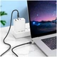 Кабель Hoco U129 Type-C текстильна оплетка 60W чорний 1.2 м для заряджання та передачі даних - зображення 6