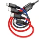 Кабель Hoco X76 4 в 1 черный для iPhone и Android с поддержкой быстрой зарядки Type-C Micro USB - изображение 8