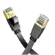 Кабель Hoco US07 чистая медь плоский Ethernet RJ45 5м черный - изображение 1