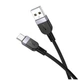 Кабель Hoco X109 силіконовий Type-C на Type-C 60W 3 метри чорний - зображення 3