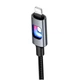 Кабель Hoco U144 Lightning 1.2м 2.4A чорний для iPhone із захистом від перегинів - зображення 10
