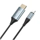 Кабель Hoco UA15 HDMI High-Definition для iPhone на HDTV Металевий сірий - зображення 8