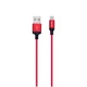 Кабель Hoco X14 Lightning 1м для iPhone красный и черный - изображение 6