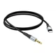 Кабель Hoco UPA22 силіконовий для Lightning та 3.5mm чорний - зображення 5