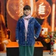 Кардиган женский джинсовый на пуговицах капюшон 4XL синий - изображение 7