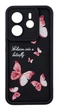 Чохол Shock Case Print для Xiaomi Redmi Note 14 4G EU (24117RN76E) бампер чорний з малюнком Метелики - зображення 1