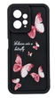 Чохол Shock Case Print для Xiaomi Redmi Note 12 4G бампер силіконовий чорний із малюнком Метелики - зображення 1
