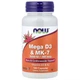 Витамин D3 та MK-7, NOW Foods, Mega D3 и MK-7, 120 капсул - изображение 1