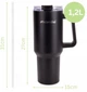 Термокухоль Kamille KM 2172 1,2 л з трубочкою чорний - зображення 9