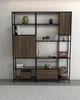 Стелаж в стилі лофт EcoLoft Лібро DSP-1382-11 Горіх Модена - зображення 1
