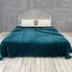 Покрывало плед Шарпей Cappone из микрофибры 200х220 см Бирюзовое - изображение 3